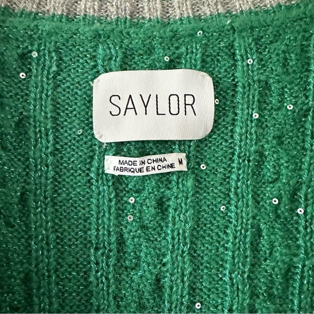 Saylor Marisole Dress Emerald Green Cardigan / Mini Dress - Picture 6 of 9